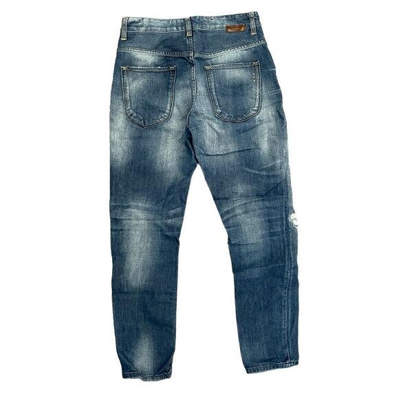 Maison Scotch L'Adorable Distressed Sky Boyfriend Jeans Indigo Women's 25 - Picture 5 of 14